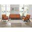 Damala Orange Living Room Set