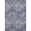 Damask Ivory And Navy 6 X 9 Area Rug