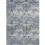 Damask Ivory And Navy 9 X 12 Area Rug