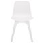 Damiano Molded Plastic Dining Chair Set of 2 In White