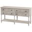 Danielle Marble 4 Drawer Sideboard with Storage In Gray