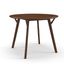 Dante Round Dining Table In Walnut