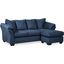 Darcy Sofa Chaise In Blue