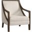 Dayna Natural Accent Chair With Brown Frame