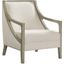 Dayna Natural Accent Chair With White Wash Frame