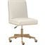 Dean Office Chair In Brushed Brass And Meg Ivory