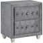 Deanna Grey Upholstered Nightstand