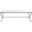 Debbie Rectangle Metal Coffee Table In Silver