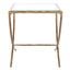 Debbie Square Metal Accent Table In Brass