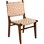 Dede Dining Chair In Teak Of Leather