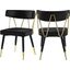 Delayna Black Velvet Dining Chair Set of 2