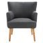 Delfino Accent Chair in Dark Grey