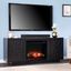 Delgrave Touch Screen Electric Media Fireplace With Storage In Black