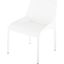 Delphine White Leather Dining Chair