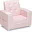 Delta Children Chelsea Kids Upholstered Chair With Cup Holder In Pink
