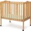 Delta Children Folding Portable Mini Baby Crib With 1.5 Inch Mattress With Greenguard Gold Certified In Natural