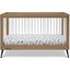 Delta Children Sloane 4 In 1 Acrylic Convertible Crib With Greenguard Gold Certified In Acorn With Matte Black