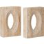 Demi Travertine Bookends Set of 2 In Natural