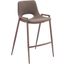 Desi Bar Stool Set of 2 In Brown And Walnut