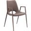 Desi Dining Chair Set of 2 In Brown And Walnut