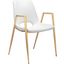 Desi Dining Chair Set of 2 In White And Gold