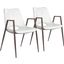 Desi Dining Chair Set of 2 White
