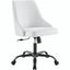 Designate Swivel Upholstered Office Chair EEI-4371-BLK-WHI