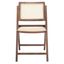 Desiree Cane Folding Dining Chair Set of 2 In Natural Walnut
