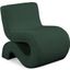 Desiree Boucle Fabric Accent Chair In Green