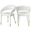 Destiny Vegan Leather Dining Chair In White