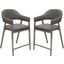 Diamond Sofa Adele Grey Leatherette Counter Height Chairs Set of 2
