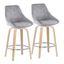 Diana Fixed Height Counter Stool Set of 2 In Natural