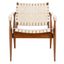 Dilan Safari Chair In Cream And Light Brown