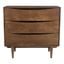 Dillon Solid Wood Three-Drawer Chest In Walnut