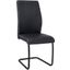 Dining Chair Set Of 2 In Black Leather Look I 1123