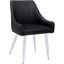 Dining Chair Set Of 2 In Black Leather Look I 1185