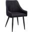 Dining Chair Set Of 2 In Black Leather Look I 1187