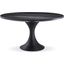 Dining Table Melchior Round Charcoal Oak Veneer