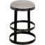 Dior Counter Stool In Black Steel