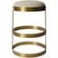 Dior Counter Stool In Metal With Brass Finish