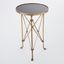 Directoire Table In Brass And Black Granite
