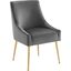 Discern Gray Upholstered Performance Velvet Dining Chair