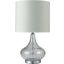 Donna 15 Inch Height Glass Clear Table Lamp In Clear