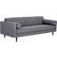 Donnie Dark Grey Upholstered Sofa