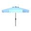 Dorinda 9Ft Crank Umbrella in Blue and White