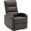 Dormi Contemporary Recliner Chair In Brown Faux Leather