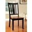 Dover Side Chair Set of 2 In Black and Cherry