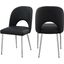 Drayson Black Faux Leather Dining Chair Set of 2