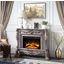 Drummondville White Fireplace and Mantel