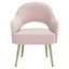 Dublyn Accent Chair in Light Pink